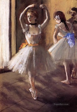 スタジオダンススクールの2人のダンサー エドガー・ドガ Oil Paintings
